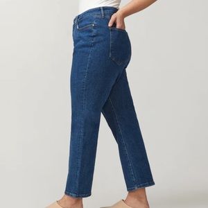 NWT Warp + Weft High Rise Straight Jeans